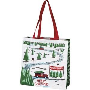 Truck & Tree Merry Christmas - Market Tote